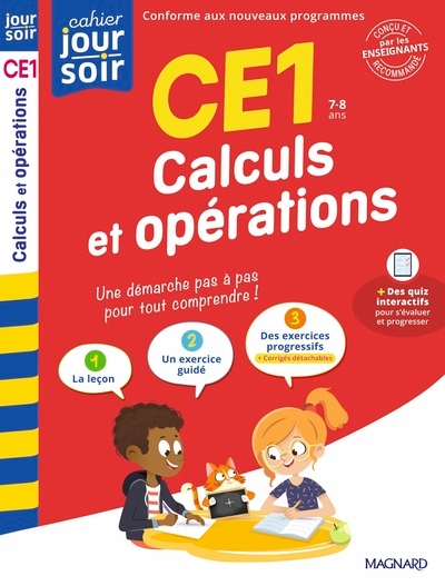 Calculs et opérations ce1 - cahier jour soir - Image principale