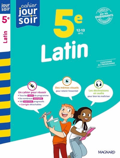 Latin 5e - cahier jour soir - Image principale