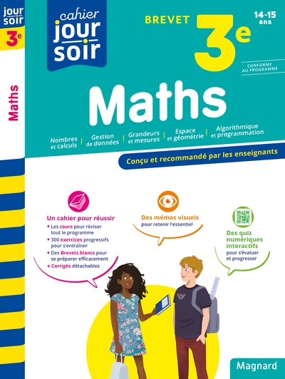 Maths 3e brevet - cahier jour soir - Image principale