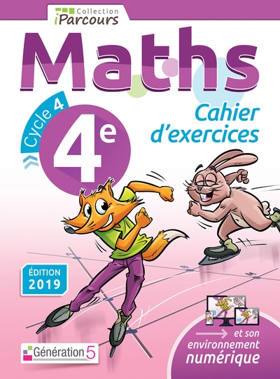 Cahier d'exercices iparcours maths 4e (2019) - Image principale