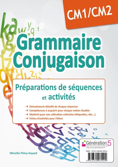 Grammaire conjugaison cm1/cm2 - préparations de séquences et activités - Image principale