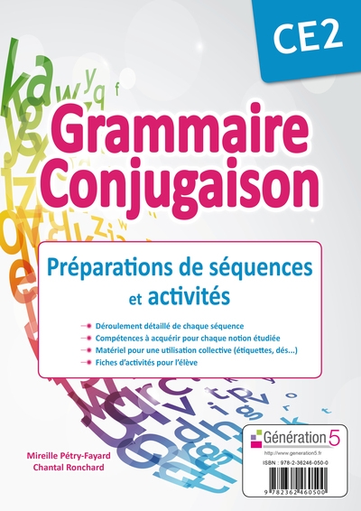 Grammaire conjugaison ce2 - préparations de séquences et activités - Image principale