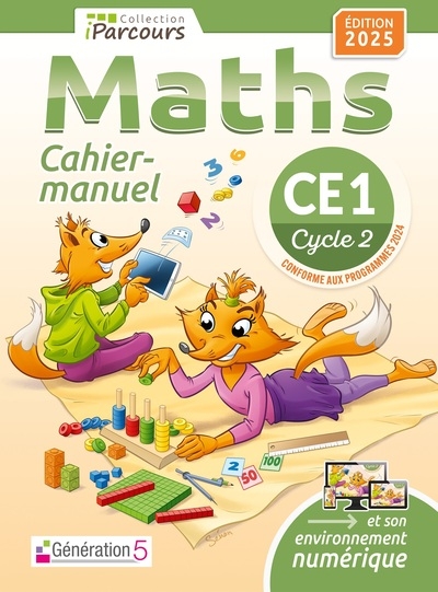 Cahier-manuel iparcours maths ce1 (édition 2025) - Image principale