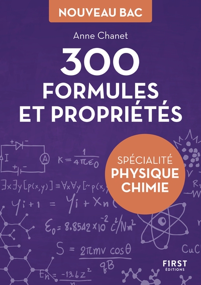 Petit livre de - 300 formules et propriétés pour la spécialité physique-chimie du bac - Image principale