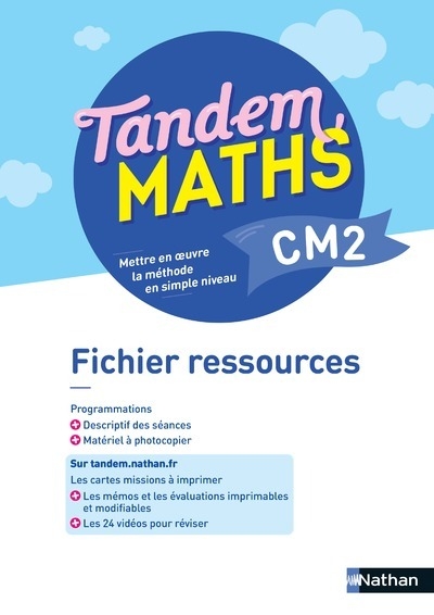 Tandem maths cm2 - fichier ressources - Image principale