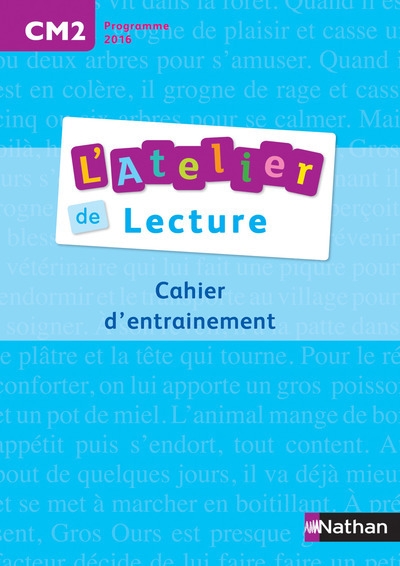 L'atelier de lecture - cahier d'entrainement - cm2 - Image principale