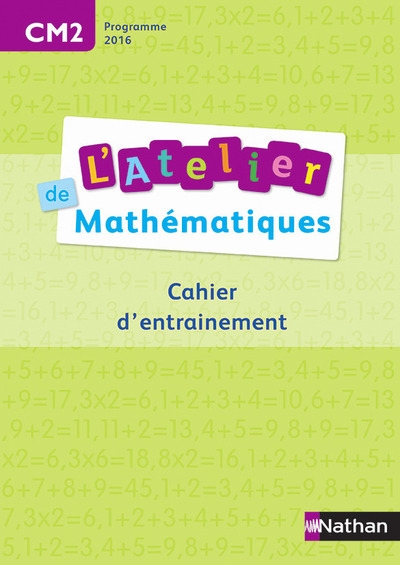 Atelier de maths - cahier cm2 2016 - Image principale