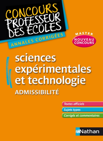Sciences experimentales et technologie admissibilite - concours prof des ecoles -annales corrig 2011 - Image principale