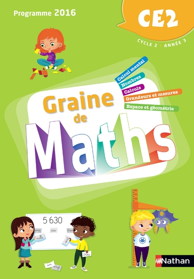 Graine de maths - manuel ce2 - 2018 - Image principale