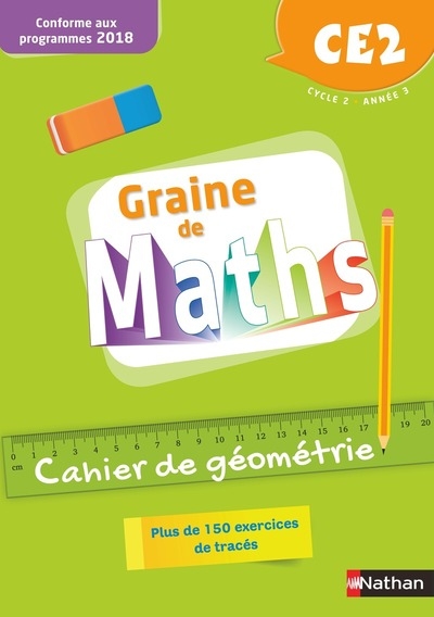 Graine de maths - géométrie - 2018 - cahier ce2 - Image principale