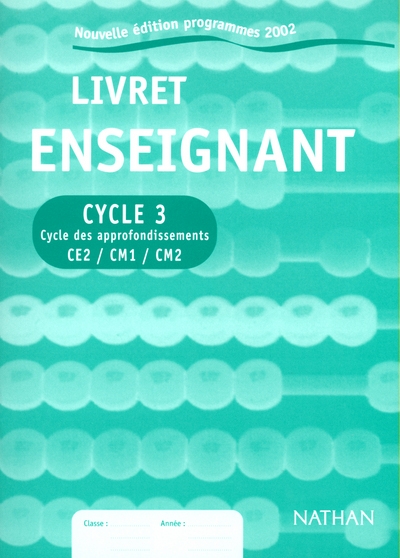Livret evaluation cycle 3 enseignement ed 2002 - Image principale