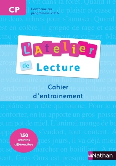 L'atelier de lecture - cahier entrainement - cp - Image principale