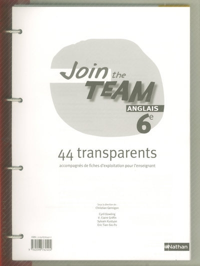Join the team 6e classeur de 44 transparents - Image principale