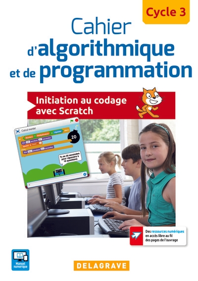 Cahier d'algorithmique et de programmation cycle 3 (2017) - cahier élève - Image principale
