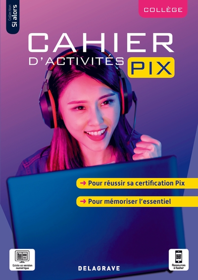 Cahier d'activités pix collège (2021) - cahier élève - Image principale