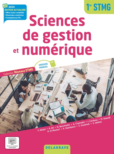 Réseaux stmg - sciences de gestion et numérique 1re stmg (2023) - manuel élève - Image principale