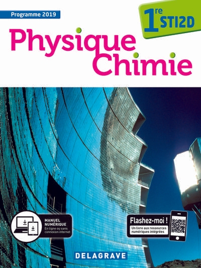 Physique - chimie 1re sti2d (2019) - manuel élève - Image principale