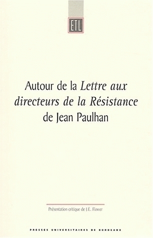 Autour de la "lettre aux directeurs de la résistance" de jean paulhan - Image principale