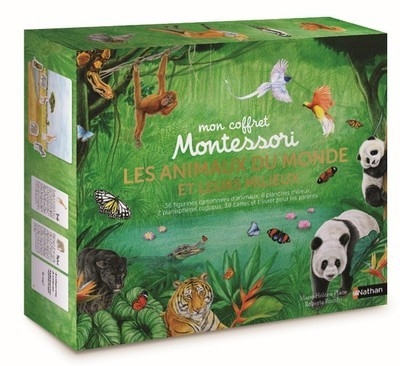 Coffret montessori: les animaux du monde et leurs milieux - Image principale