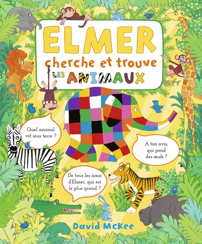 Elmer cherche et trouve - les animaux - Image principale