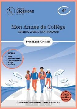 Mon année de collège - cahier de cours et d'entraînement - physique-chimie - 4ème - Image principale