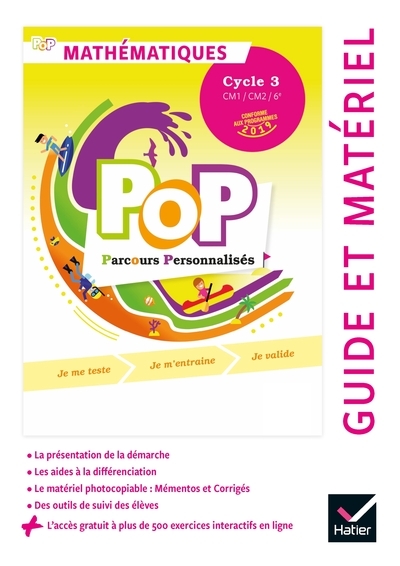 Pop - maths cycle 3 ed. 2019 - guide pédagogique + accès numérique - Image principale