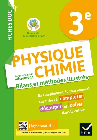 Fiches doc bilans et méthodes illustrés - physique chimie 3e - ed 2021 - cahier élève - Image principale