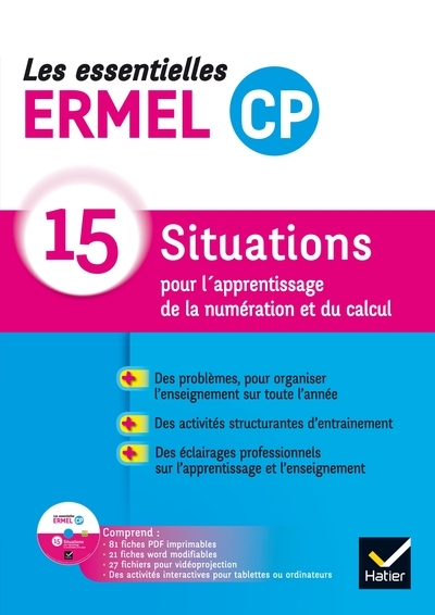 Les essentielles ermel 15 situations - cp éd. 2016 guide + cdrom - Image principale