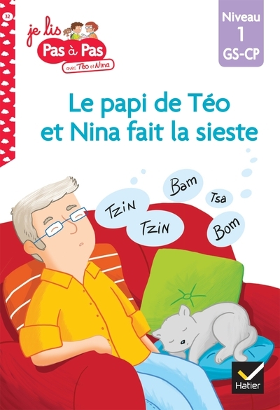 Téo et nina gs-cp niveau 1 - le papi de téo et nina fait la sieste - Image principale