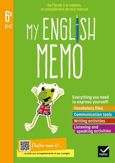 My english memo - anglais 6e- éd. 2021 - cahier élève - Image principale