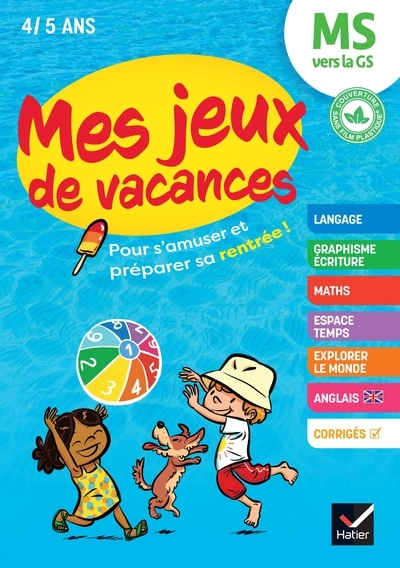 Cahier de vacances 2026 - mes jeux de vacances - de la ms vers la gs - Image principale