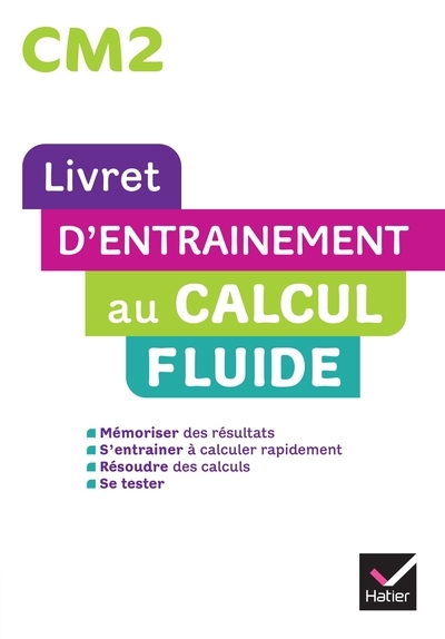 Maths cm2 ed. 2022 - livret d'entrainement au calcul fluide - Image principale