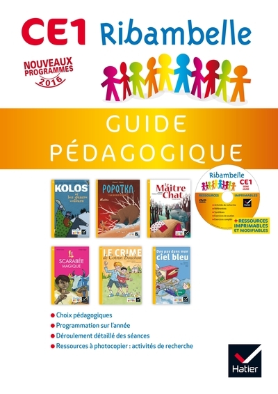 Ribambelle ce1 série jaune éd. 2016 - guide pédagogique + cd-rom - Image principale