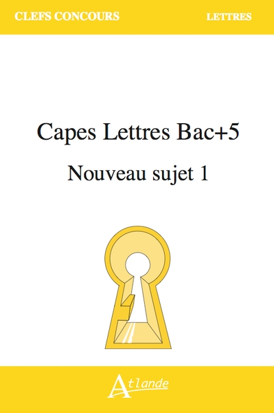 Capes lettres bac+5 nouveau sujet 1 - Image principale