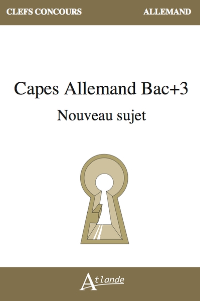 Capes allemand bac+3 nouveau sujet - Image principale