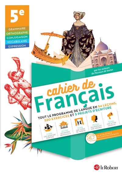 Cahier de français 5e - Image principale