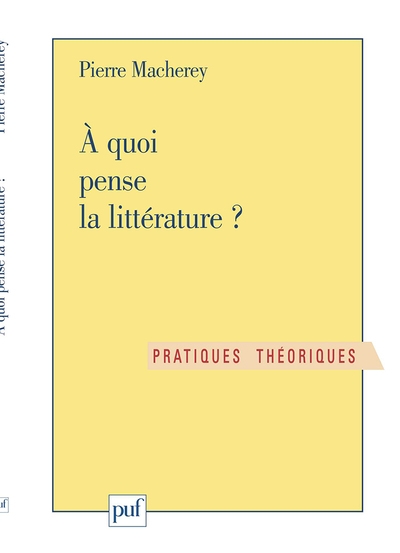 À quoi pense la littérature - Image principale