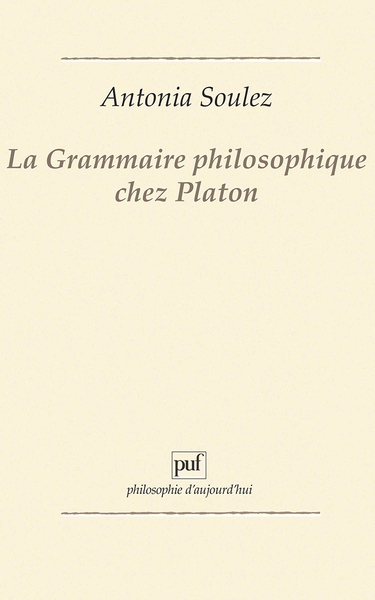 La grammaire philosophique chez platon - Image principale
