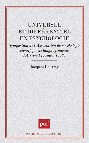 Universel et différentiel en psychologie - Image principale