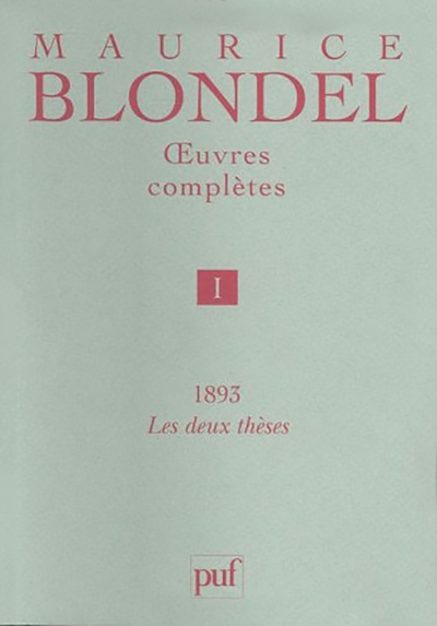 Œuvres complètes. tome 1 - 1893. 2 thèses - Image principale