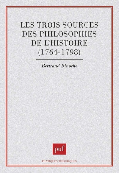 Les trois sources des philosophies de l'histoire, 1764-1798 - Image principale