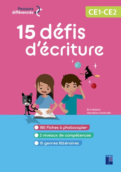 15 défis d'écriture ce1-ce2 - + ressources numériques - Image principale