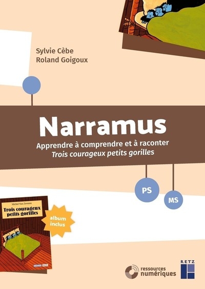 Narramus - trois courageux petits gorilles ps-ms - + ressources numériques - Image principale