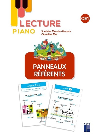 Lecture piano : panneaux référents ce1 - Image principale