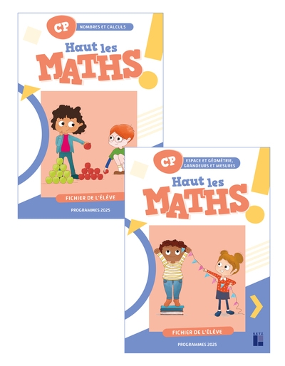 Haut les maths cp - fichier de l'élève en 2 volumes -programmes 2025 - Image principale
