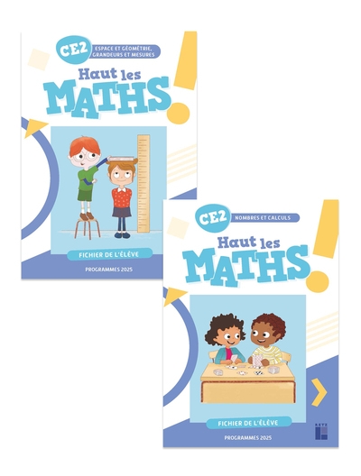 Haut les maths ! ce2 - fichier de l'élève en 2 volumes - programmes 2025 - Image principale