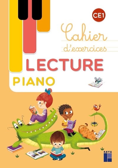 Lecture piano ce1 - cahier d'exercices - Image principale