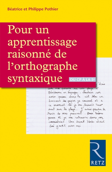 Pour un apprentissage raisonné de l'orthographe syntaxique - Image principale