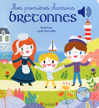 Mes premières chansons bretonnes - livre sonore avec 6 puces - dès 1 an - Image principale