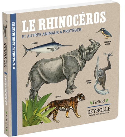 Le rhinocéros et autres animaux à protéger - deyrolle - Image principale